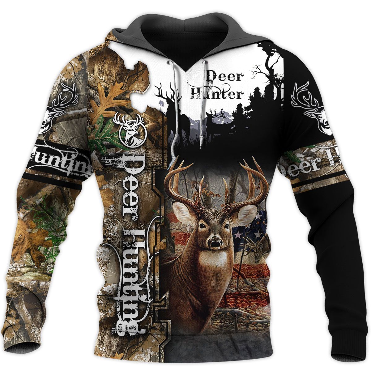 154THHHT-DEER HUNTING 3D ALL OVER PRINT