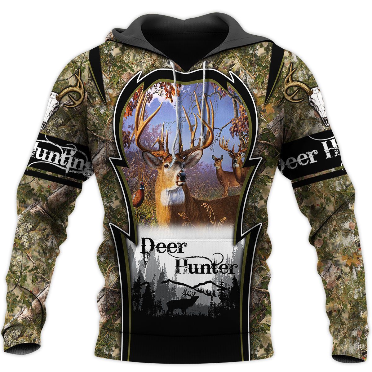 316THHHT-DEER HUNTING 3D ALL OVER PRINTED