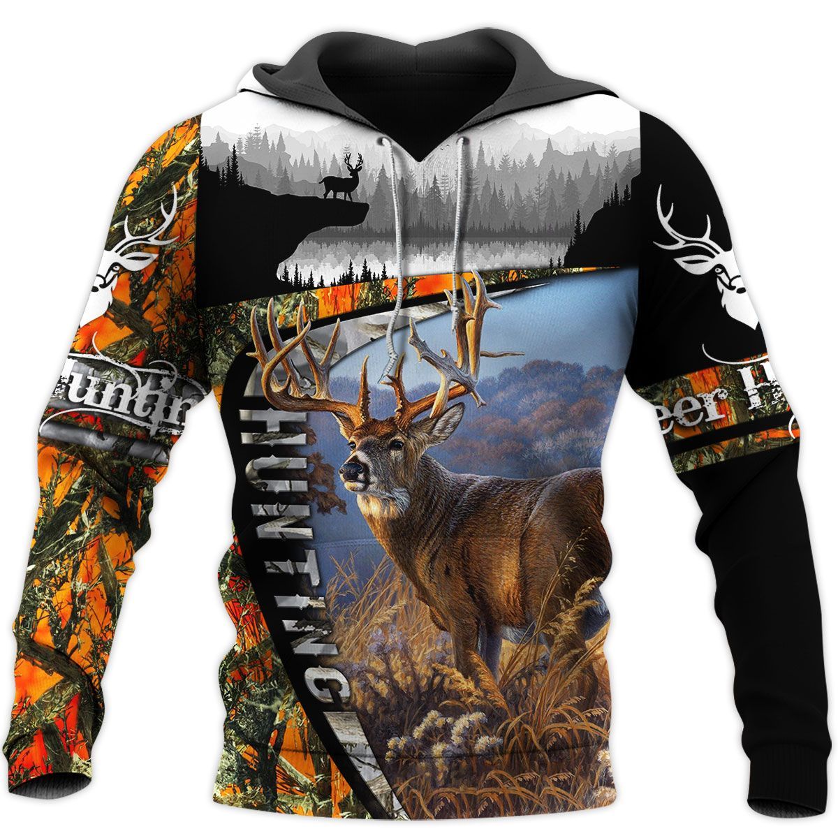 289THHHT-Deer Hunting Camo 3D All Over Printed Shirts