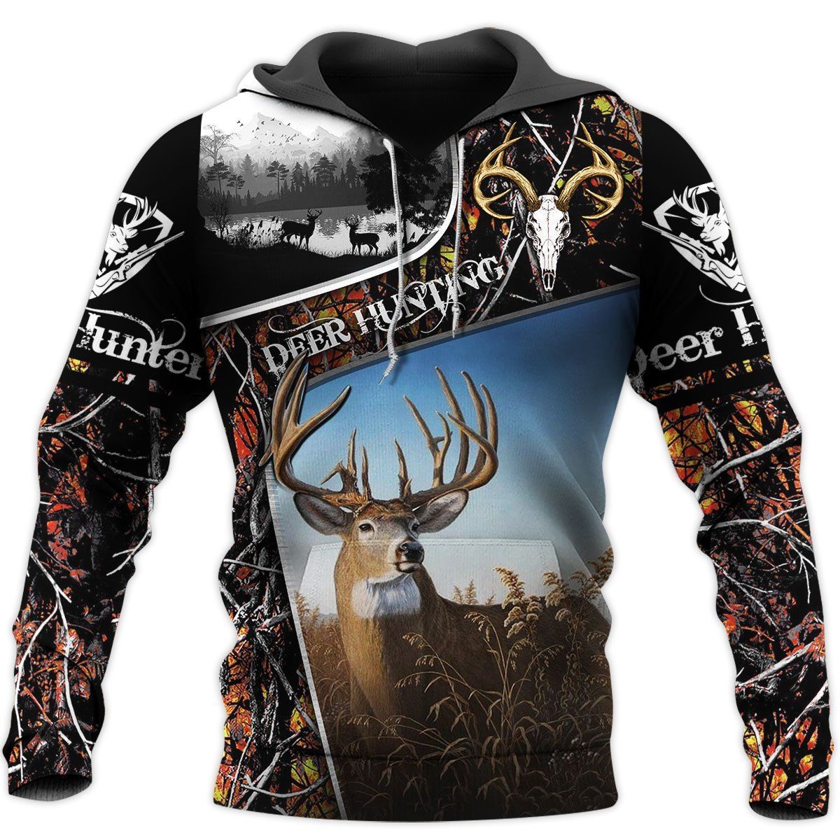 184THHHT-DEER HUNTING 3D ALL OVER PRINT