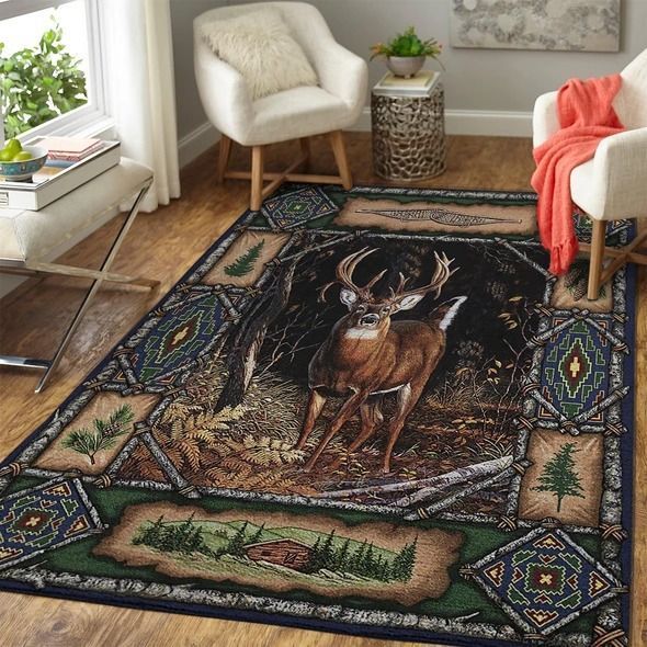 142THHHT-DEER HUNTING RUG