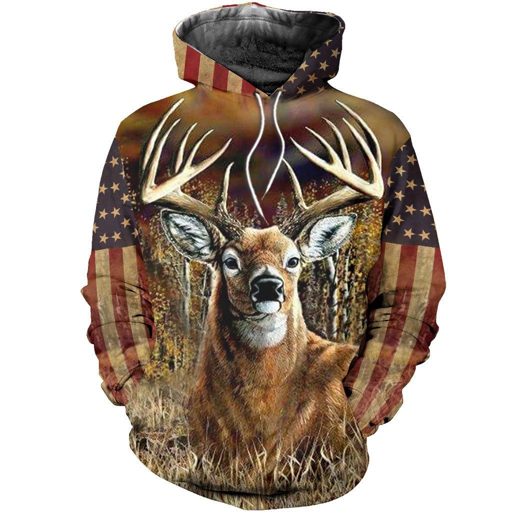 218THHHT-DEER HUNTING 3D ALL OVER PRINT