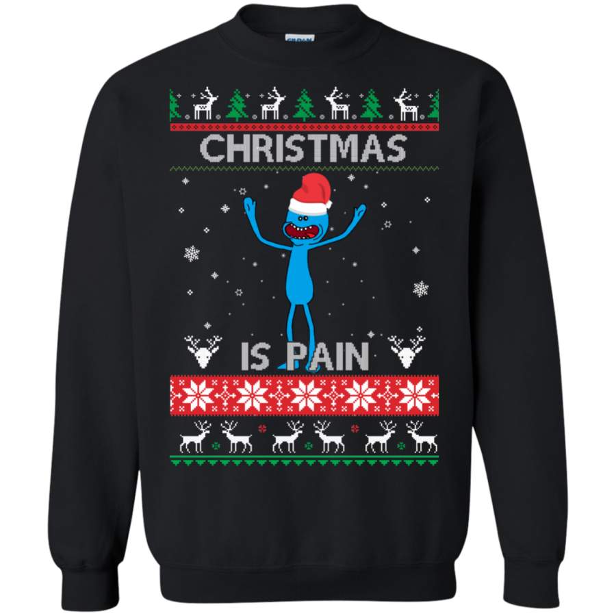 AGR Mr Meeseeks Christmas Is Pain – Rick and Morty Christmas Sweater