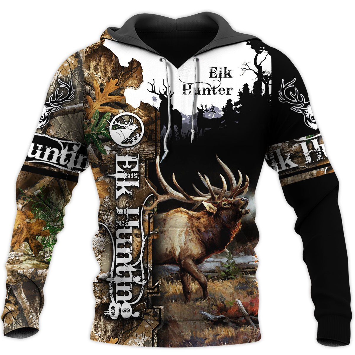 179THHHT-ELK HUNTING 3D ALL OVER PRINT