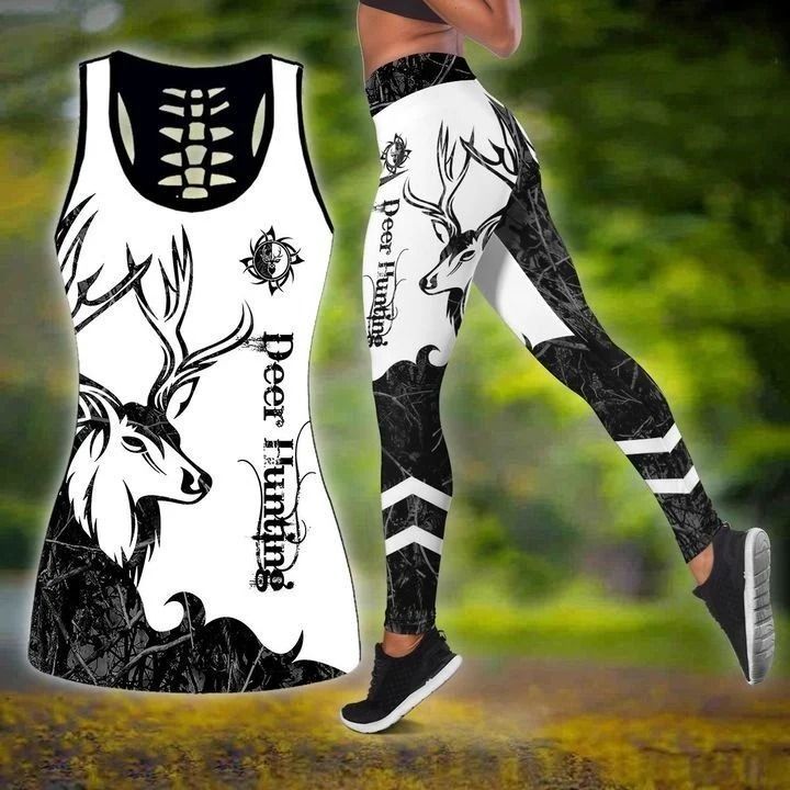 68THHHT-DEER HUNTING CAMO COMBO LEGGING TANKTOP