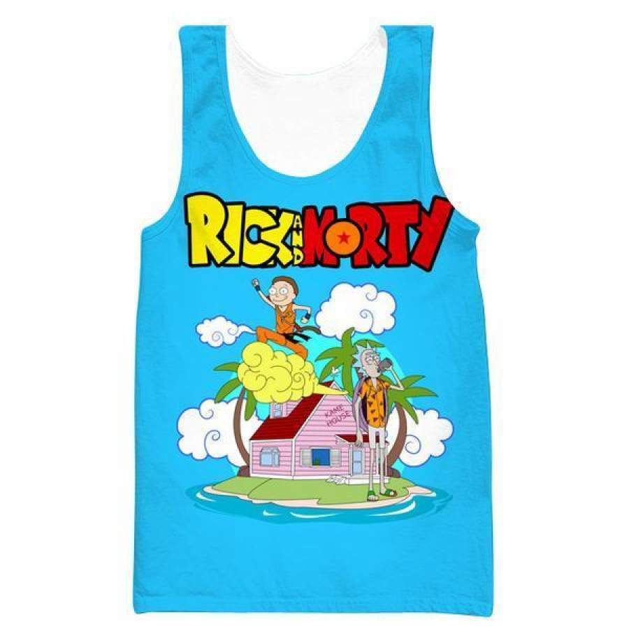 Rick and Morty x Dragon Ball Tank Top – Crossover Gym Shirts