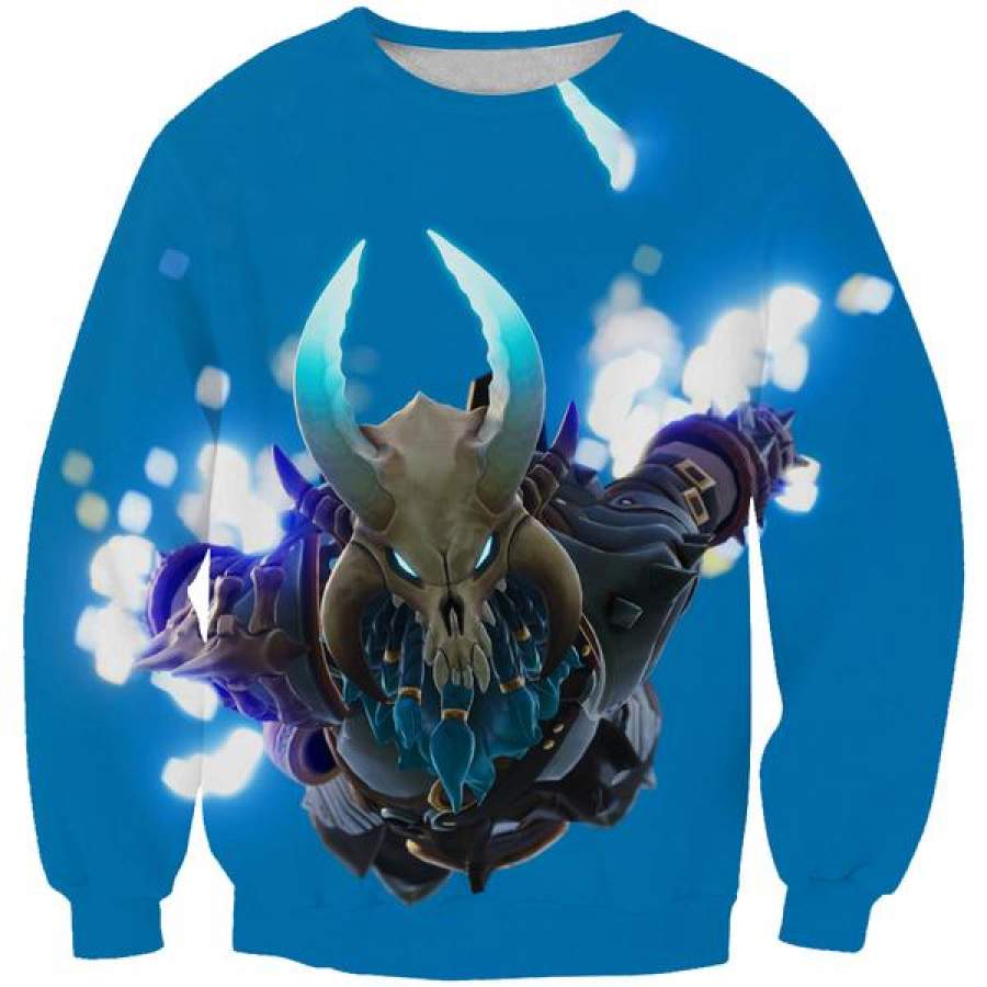 Blue Fortnite Ragnarok Skin Sweatshirt -Fortnite Battle Royale Clothing