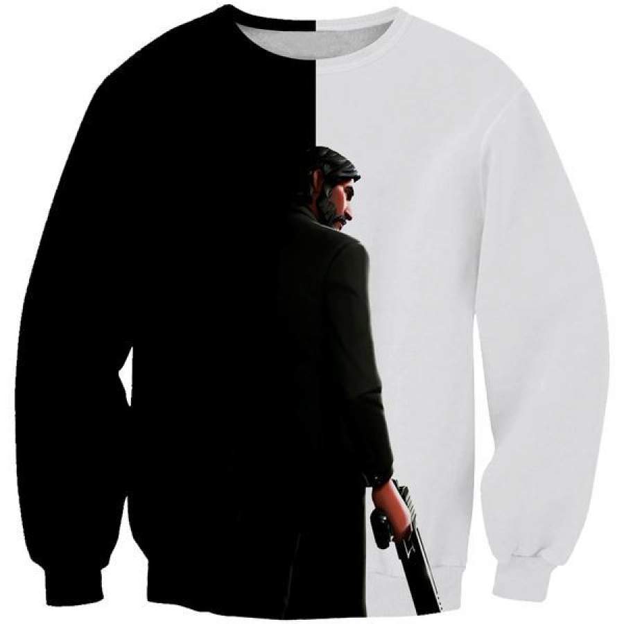 Black and White Reaper Sweatshirt -Fortnite Skins Apparel