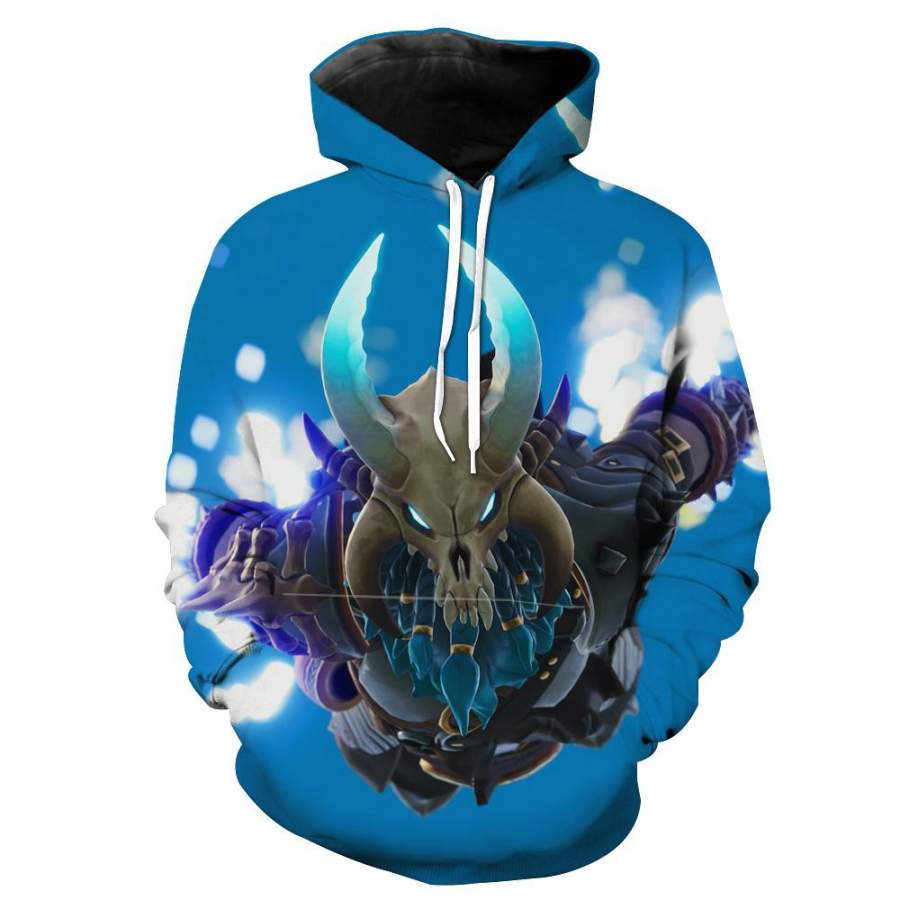 Blue Fortnite Ragnarok Skin Hoodie -Fortnite Battle Royale ClothING