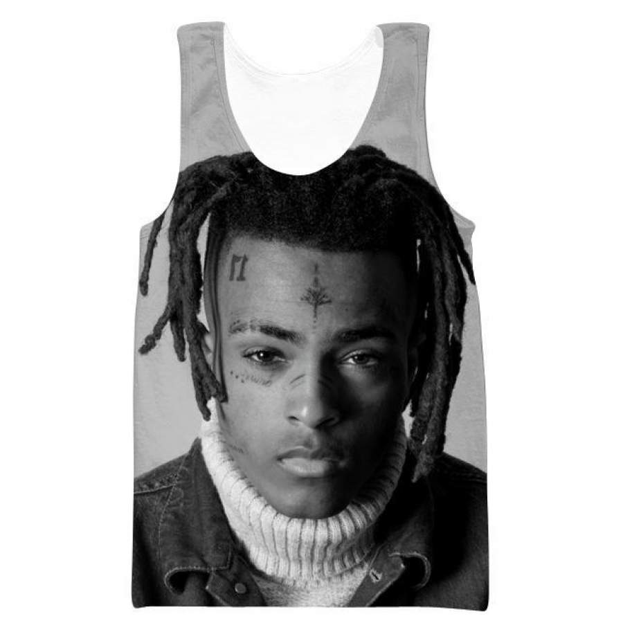 Black and White XXXTentacion Tank Top – XXXTentacion Clothes