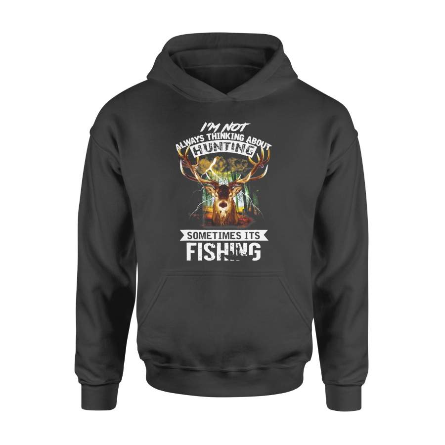 Deer Not Always Thinking About Hunting Sometimes Fishing – Standard Hoodie