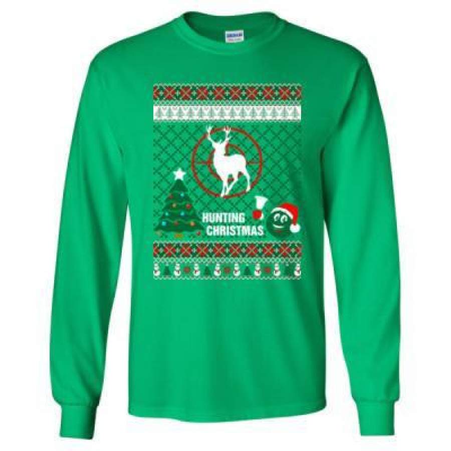 AGR Hunting Christmas Ugly Sweater Xmas – Long Sleeve T-Shirt