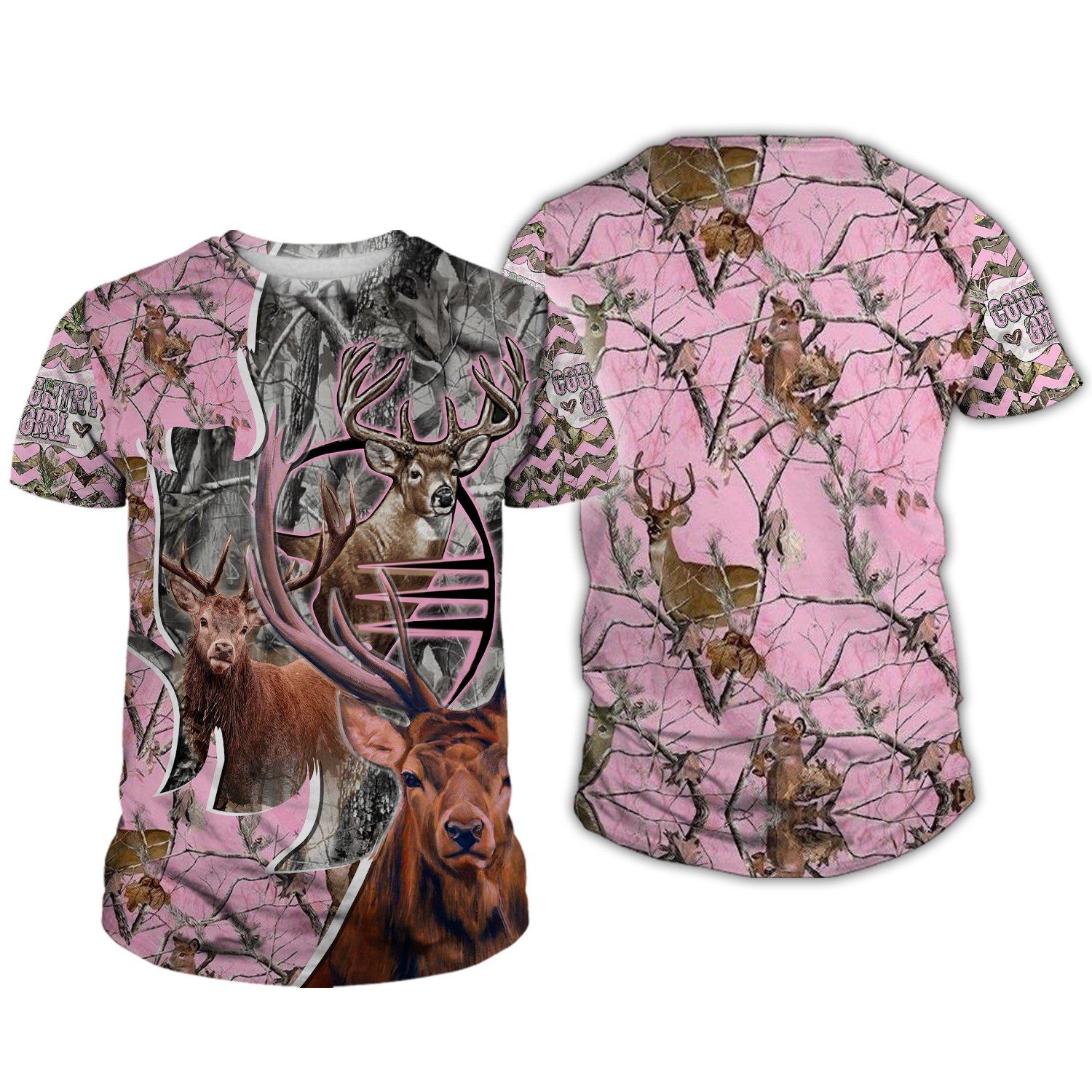 DeerHunting1004 Hunting Country Thing Deer Hunting Pink 3d Clothing