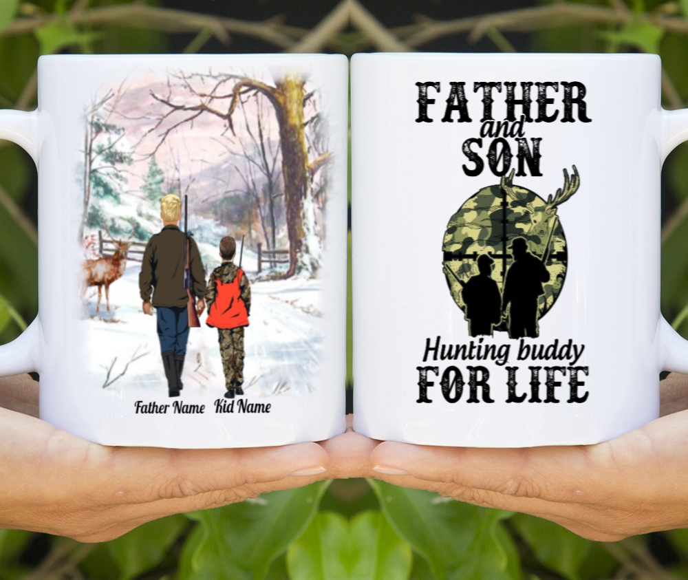 Father’s Day – Hunting Buddy Father And Child Custom 15oz 11oz Mug