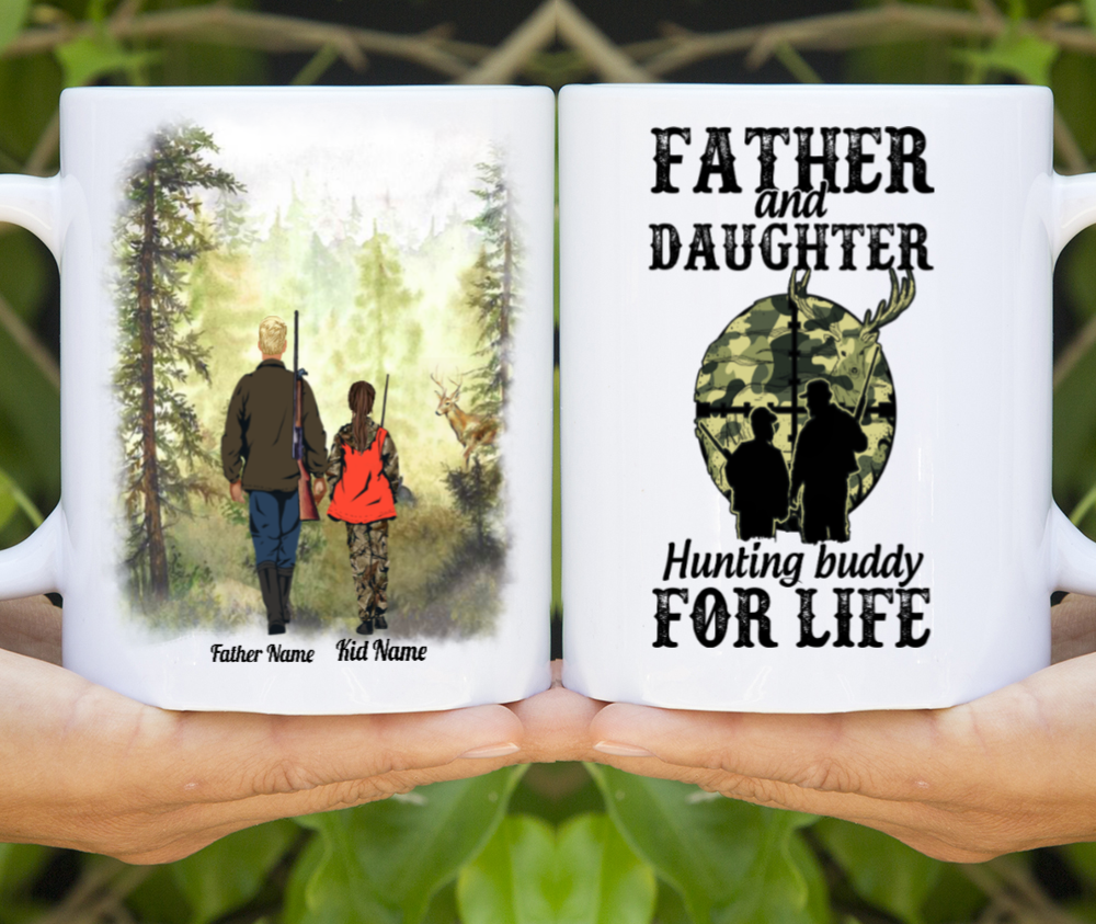 Father’s Day – Hunting Buddy Father And Daughter Custom 15oz Mug