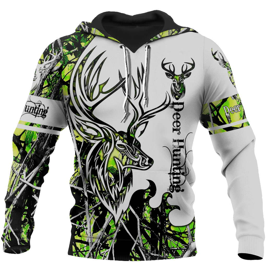 GGP20070119158 Hunter Hunting Lovers Deer Hunting Toxic Camo 3D All Over Print Hoodie