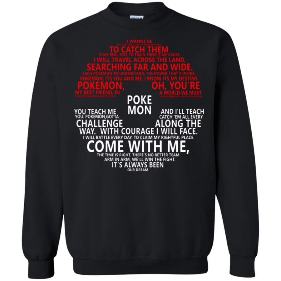 AGR Come With Me Catch Them All Pokemon Sweatshirt