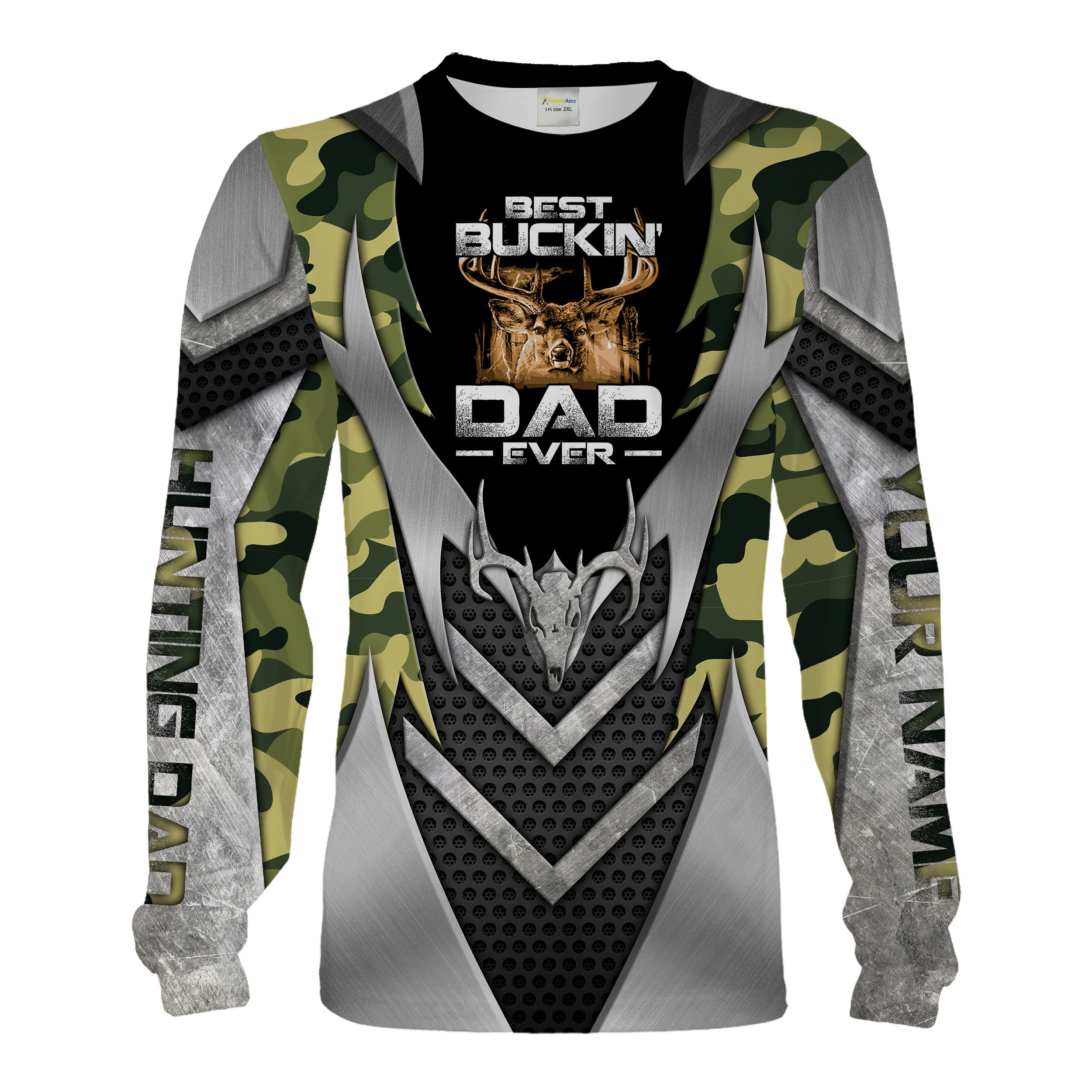 Best Buckin’s Dad Ever Deer Hunting Camo 3D All Over Print Shirt, Hoodie Father’s Day Gift For Hunting Dad, Hunters gift Chipteeamz FSD2022