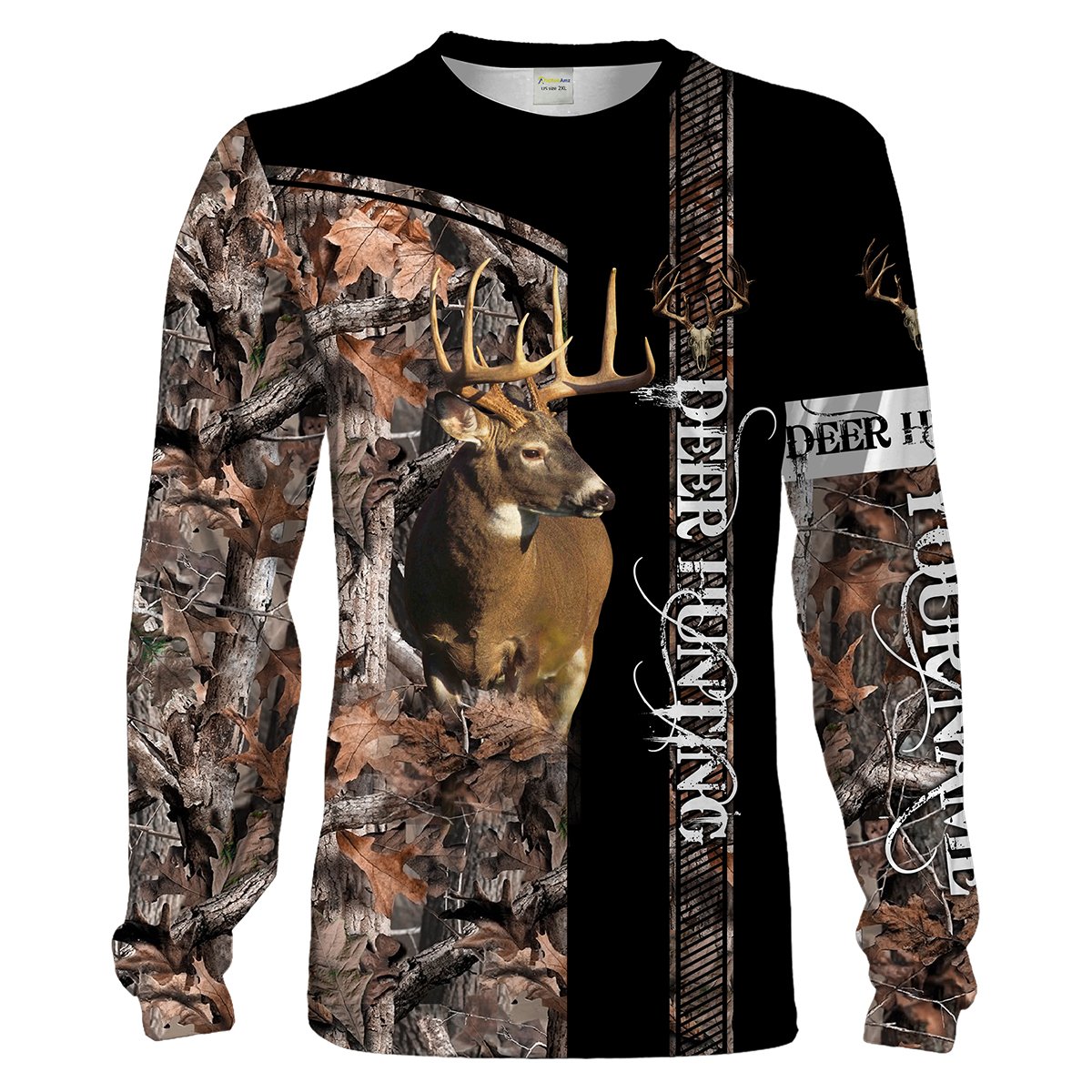 Deer Hunting Camo Mens Womens Hunting Clothes Custom Name 3D Full Printing Shirts Personalized Hunting Gifts Chipteeamz FSD1831