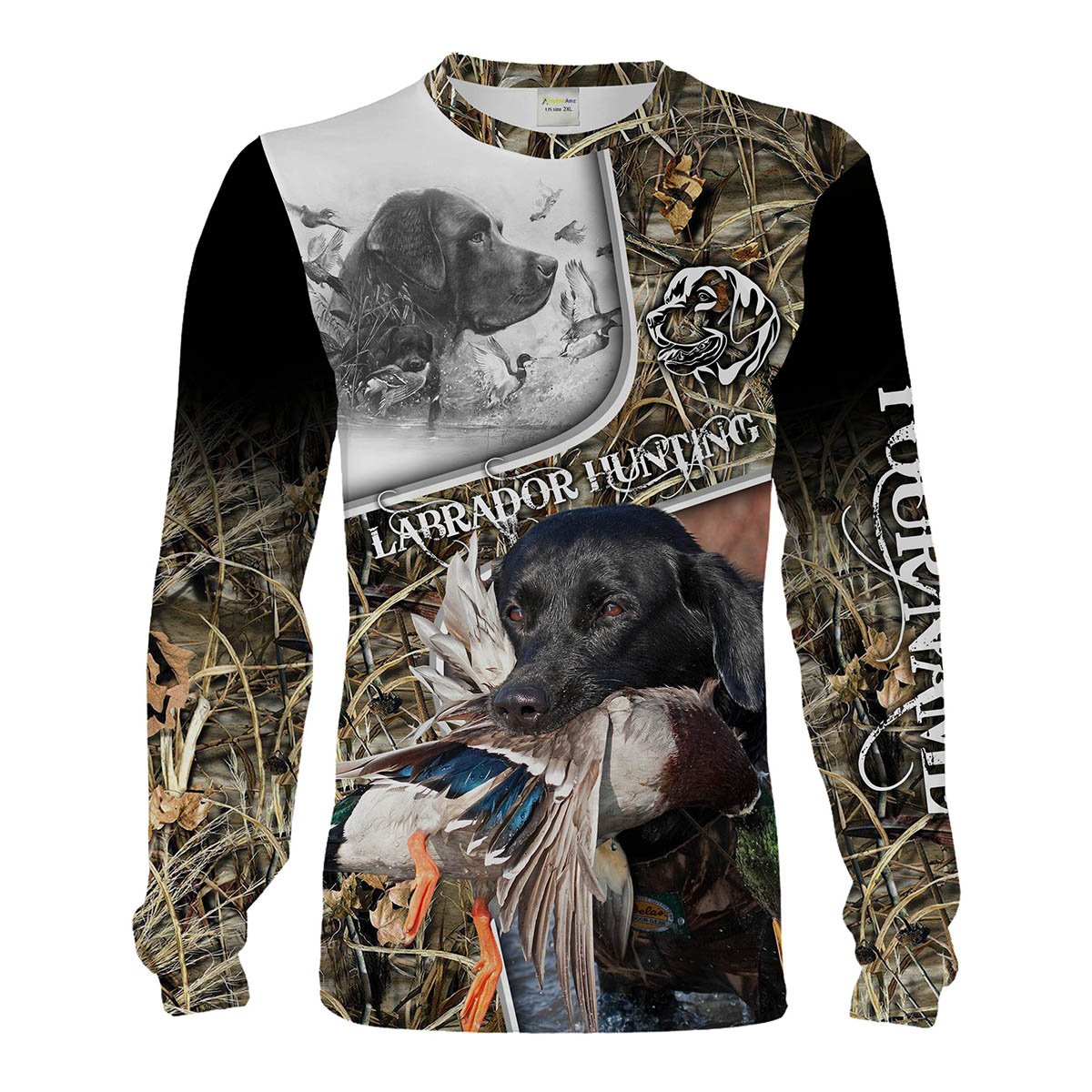 Best hunting Dog Labrador retriever duck hunting Customize name 3D All over print shirts waterfowl camo Chipteeamz NQS1699