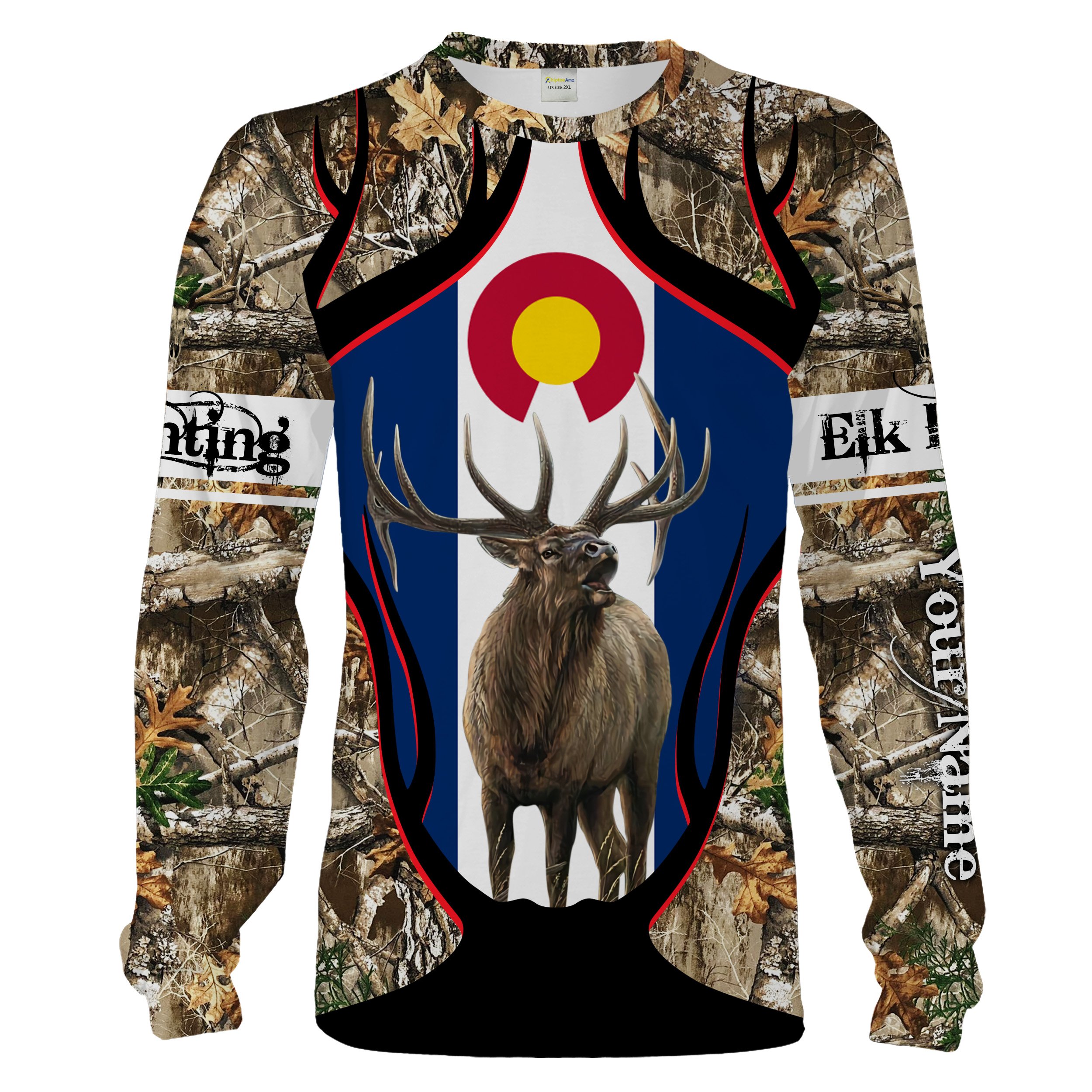 Colorado elk hunting tree Camo Customize Name 3D All Over Printed Shirts Personalized Hunting gift Chipteeamz NQS1735