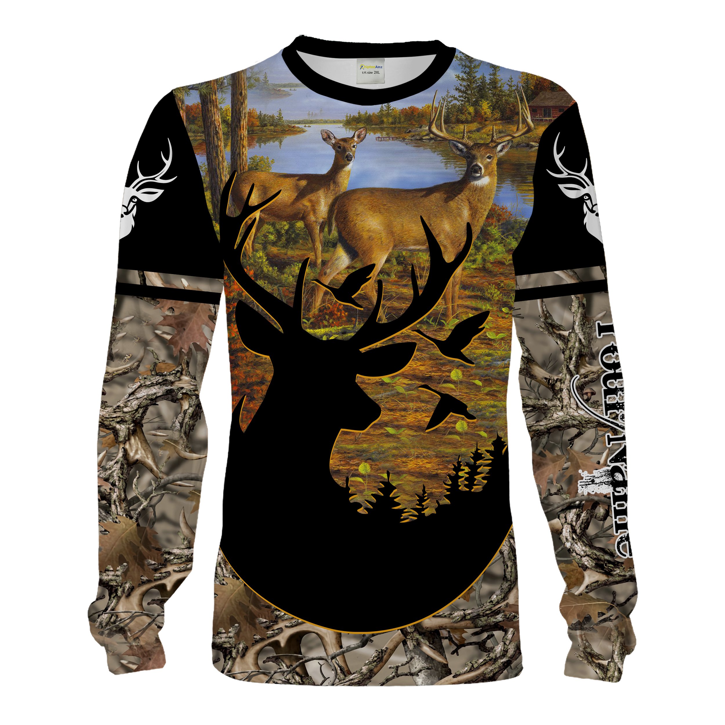 Camo Deer Hunting Customize Name 3D All Over Printed shirts, Personalized gifts for deer hunters Chipteeamz NQS1505