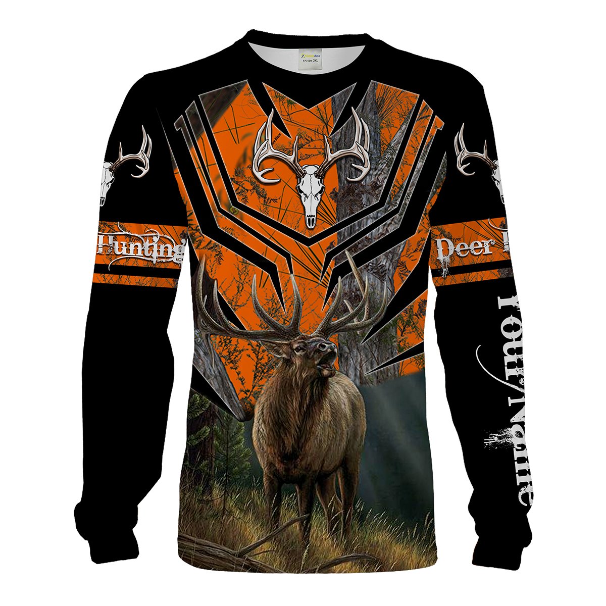 Elk Hunting orange camo Customize Name 3D All Over Printed shirts, Personalized gifts for elk hunters Chipteeamz NQS1508