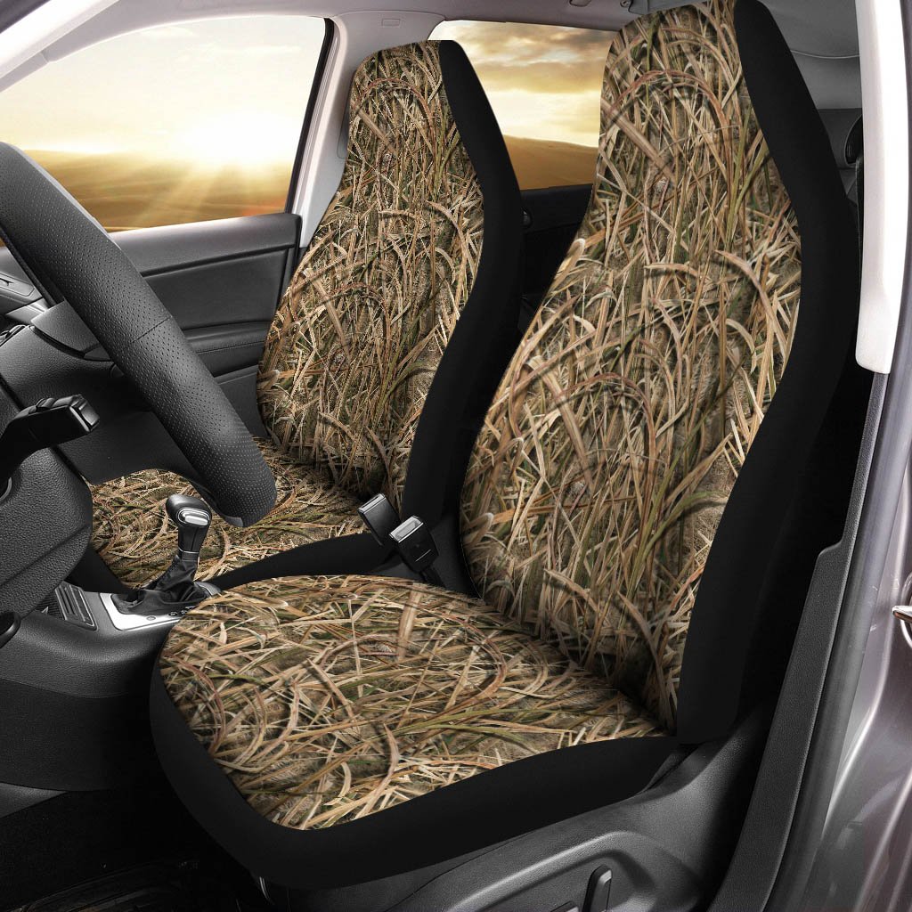 Duck hunting Duck blind Waterfowl Camo Seat Covers – Camouflage Car seat covers Set of 2 – IPH2460