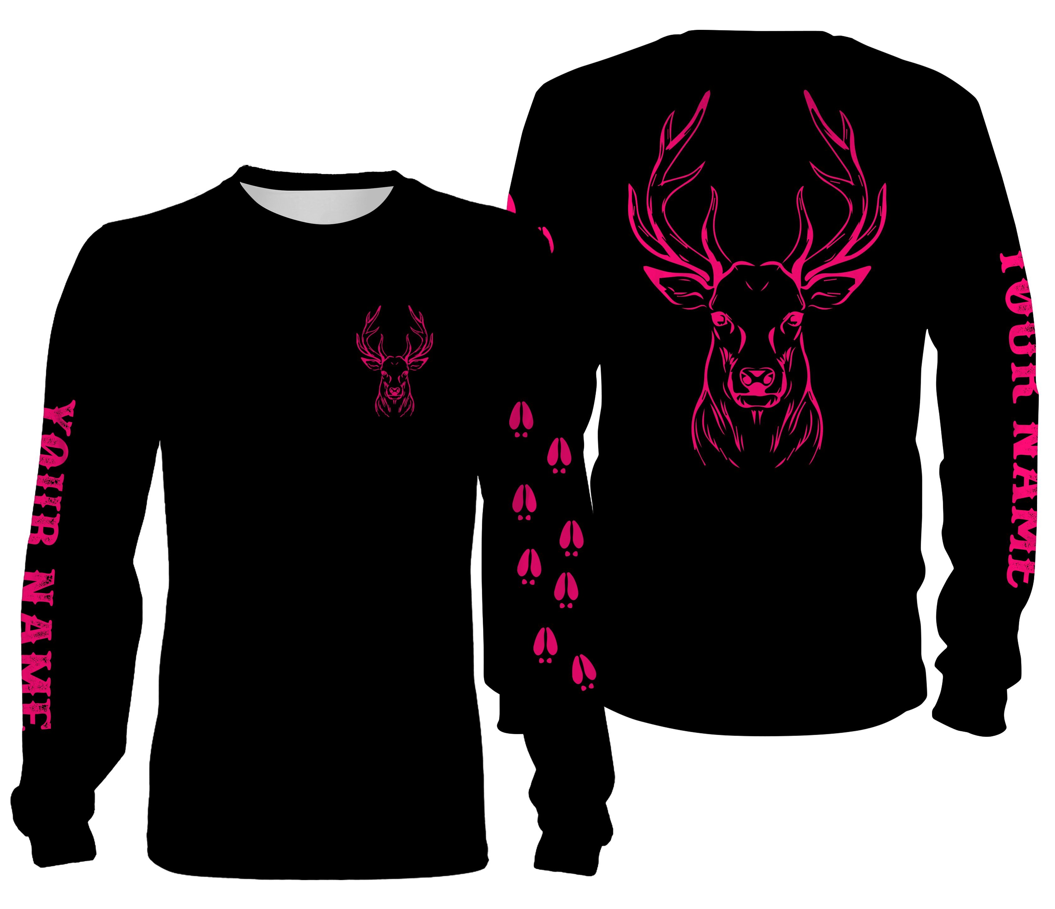 Custom Deer girl Hunting Shirts, Personalized Hunting Shirts for women, Hunting Hoodie, Long sleeve, T Shirts, Sweatshirt styles to choose – IPHW108