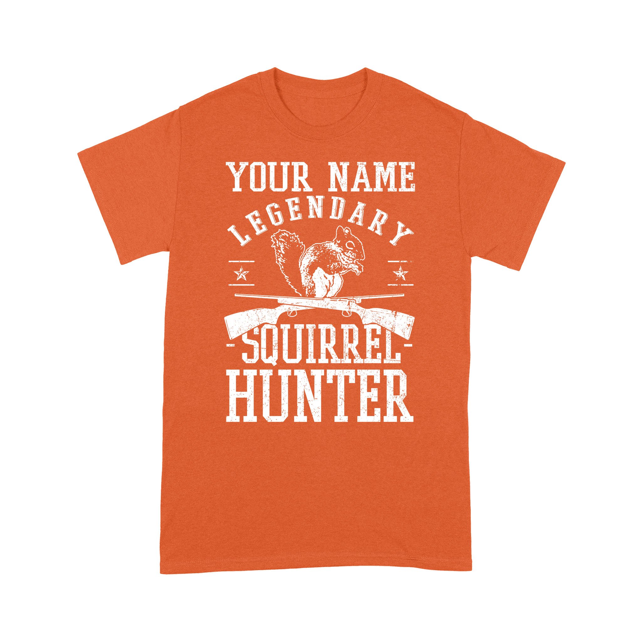 Custom name squirrel Hunting T-shirt, personalized legendary squirrel hunter T-shirt – NQSD250