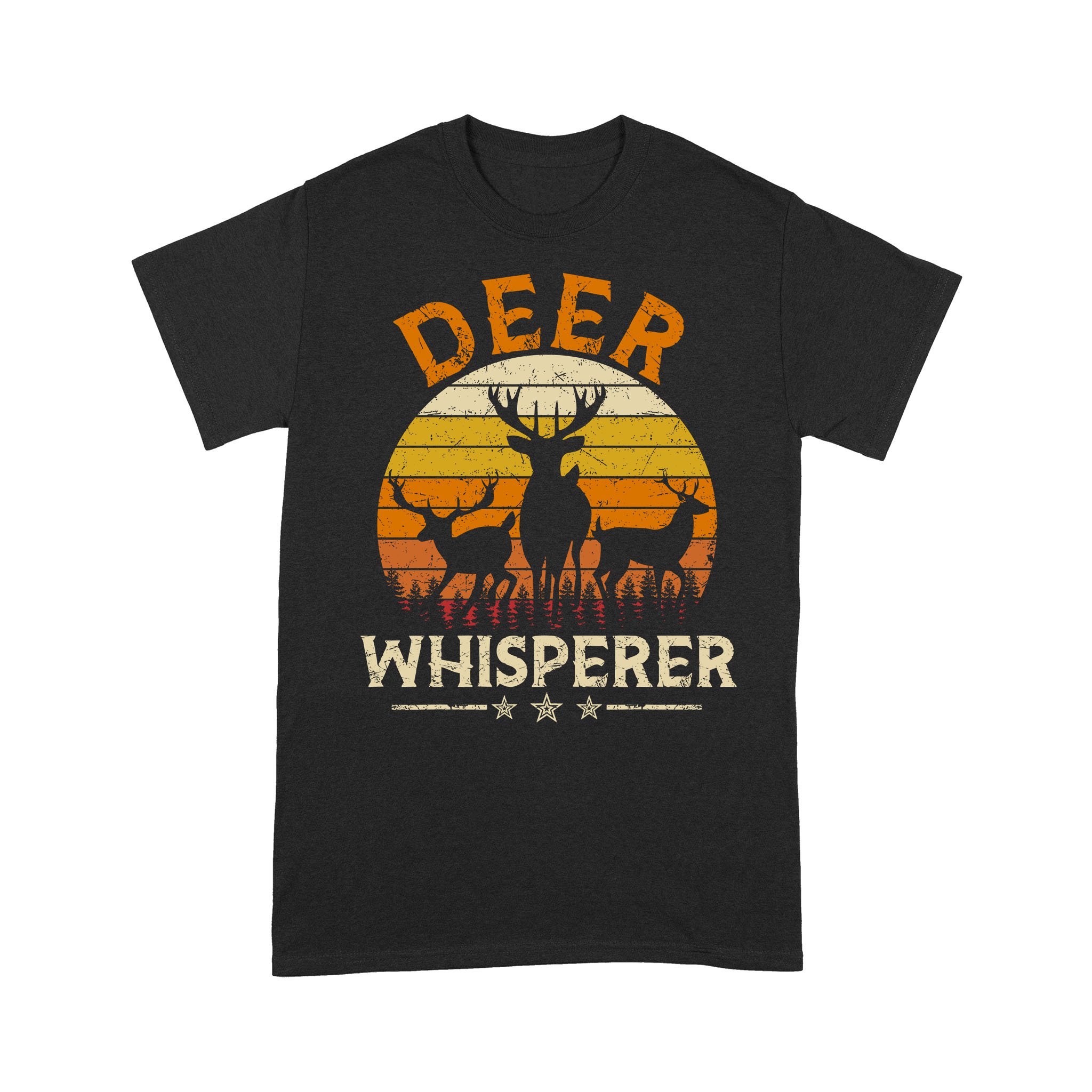 Vintage Deer Whisperer T-Shirt, Deer Hunting T-shirt – Funny Gift For Hunters FEB21 – NLXS75 D06