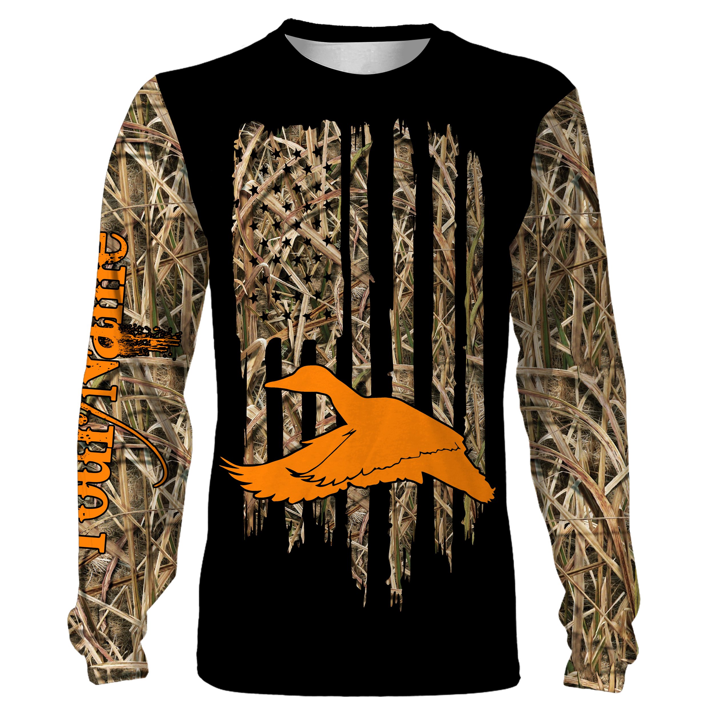 Custom Duck Hunting Shirts, Waterfowl Camo Hunting Clothing For Duck Hunters FEB21 – IPHW694