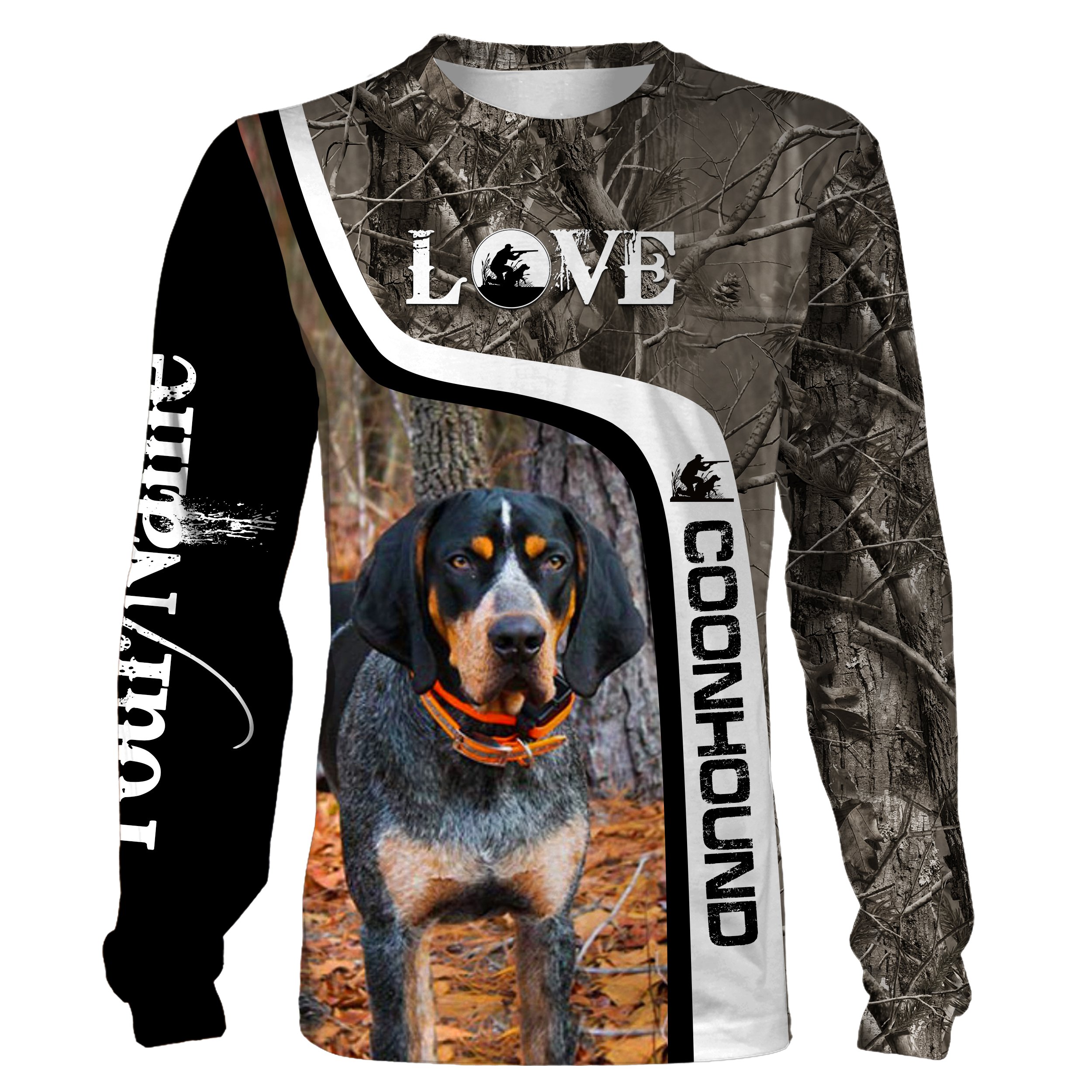 Coonhound hunting dog Coon hunter camo 3D full printing Shirts, Hoodie Chipteeamz – FSD1627