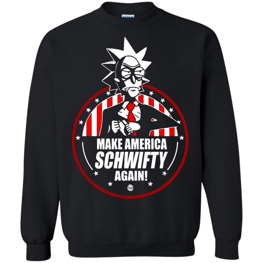 AGR Rick Sanchez Make America Schwifty Again Rick And Morty Sweatshirt