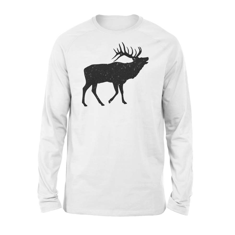 Elk Shirt, Elk Hunting Shirts , Hunter elk Silhouette NQSD66 – Standard Long Sleeve