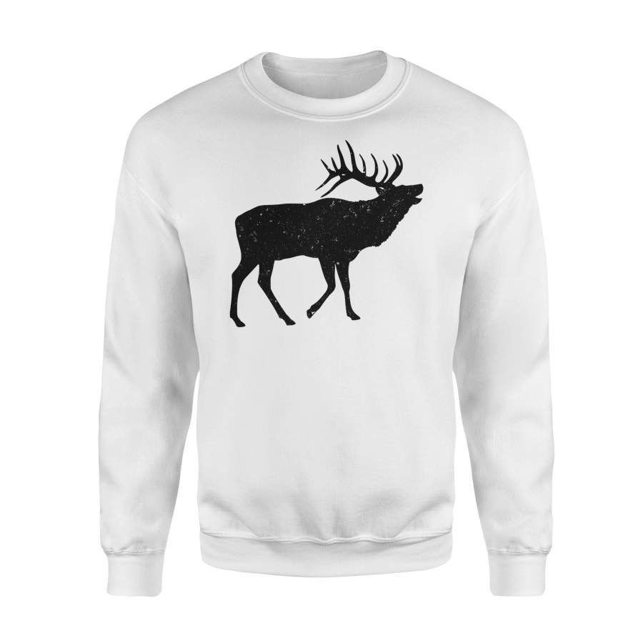 Elk Shirt, Elk Hunting Shirts , Hunter elk Silhouette NQSD66 – Standard Crew Neck Sweatshirt