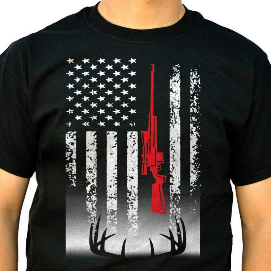 Deer hunting T-Shirt USA flag Shirts for Deer hunter – FSD869