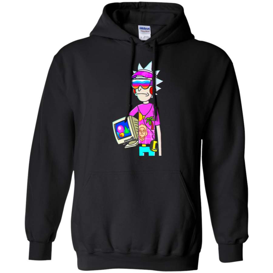 AGR Rick And Morty Hipster Rick Sanchez Retro Style Hoodie