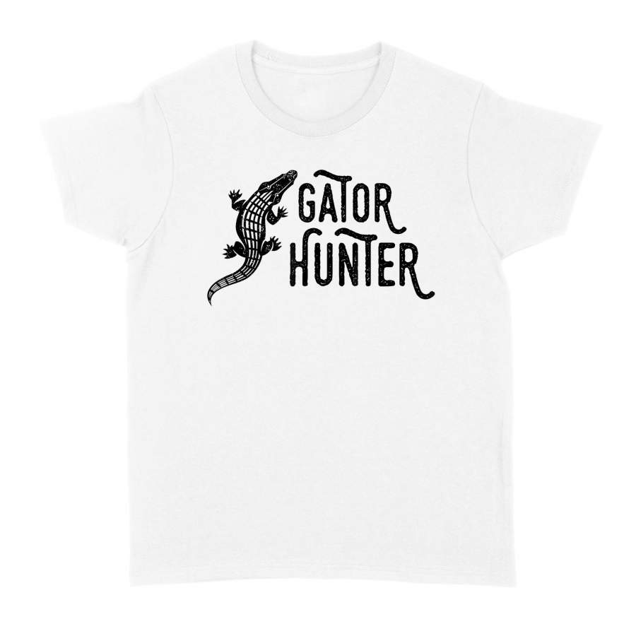 Gator Hunter Women’s T-Shirt, Reptile Alligator Hunting Apparel – FSD822