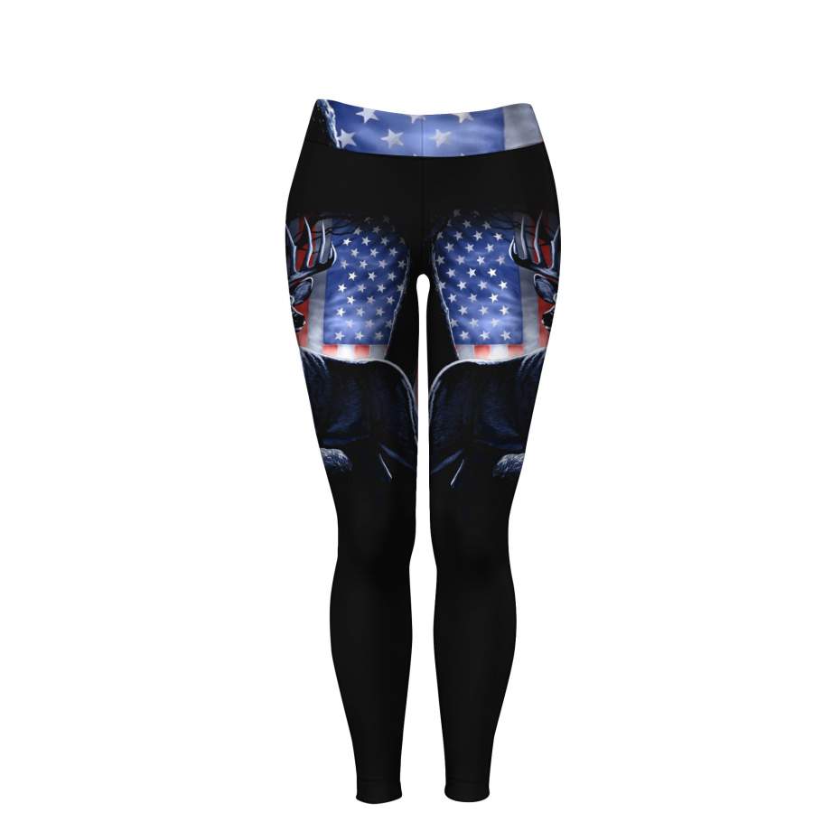 American Flag Custom legend deer hunting Pants, Leggings for men and women – NQS1138