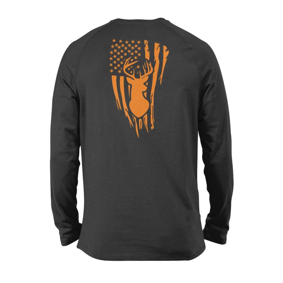 Deer Hunting flag plus size Long sleeve shirt gift for men and women – SPH105