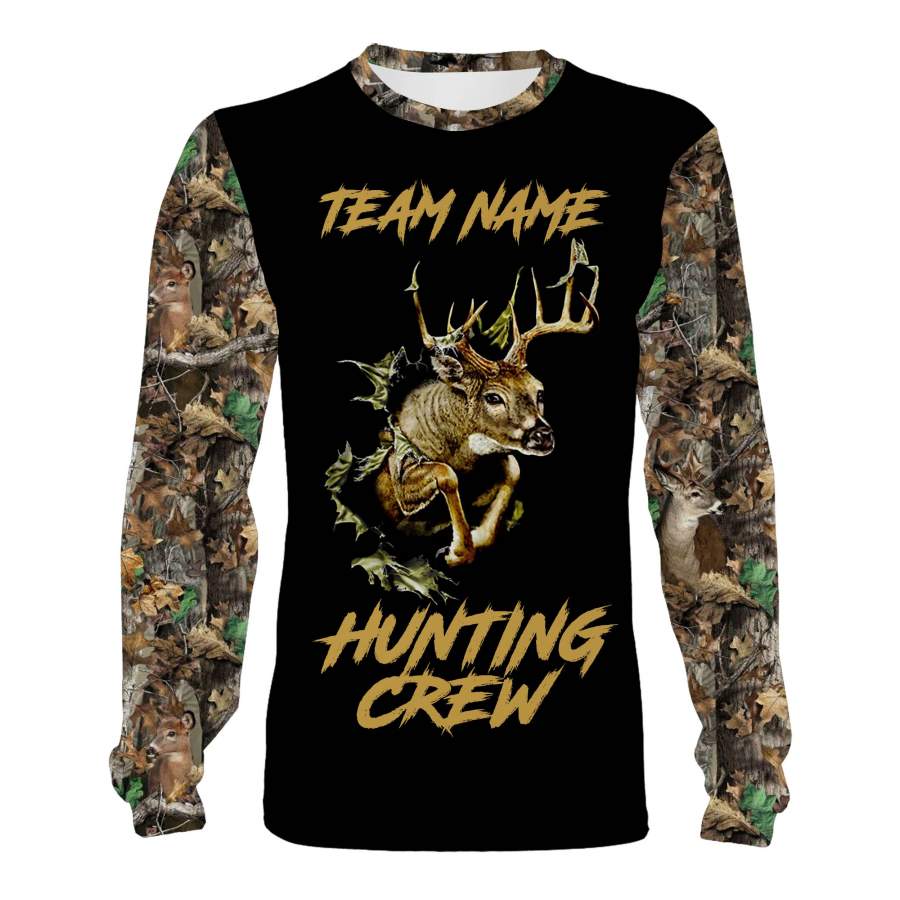 Best Deer Hunting Clothing Camo Deer Hunting Shirt Custom name for Hunting crew, Hunting Team – IPH2451