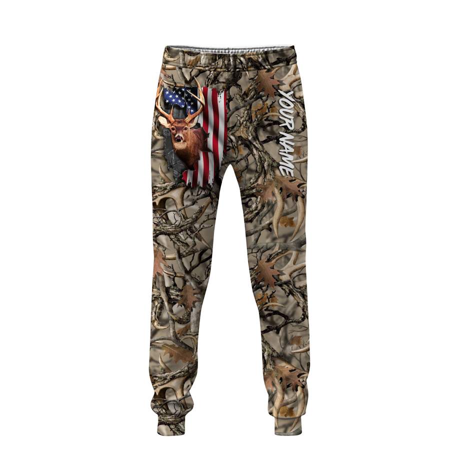 Deer Hunting realtree camo Pants, Leggings Custom name for men and women to choose – IPH2367