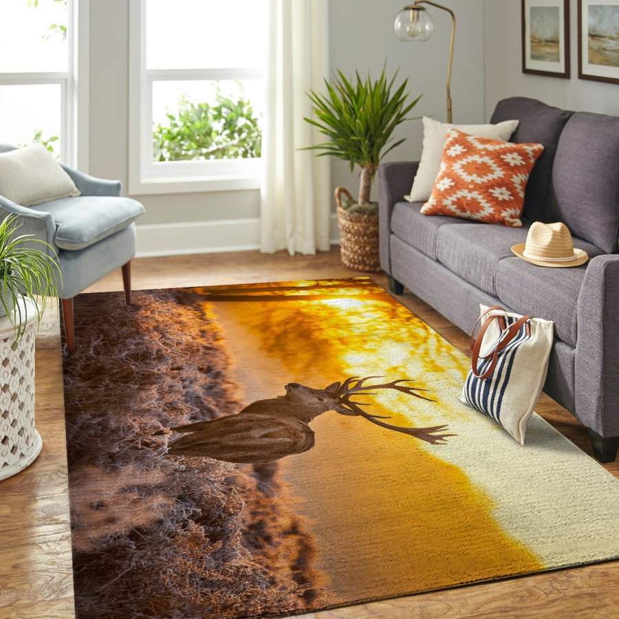 Beautiful Deer hunting interior decoration rug carpet – IPH2171