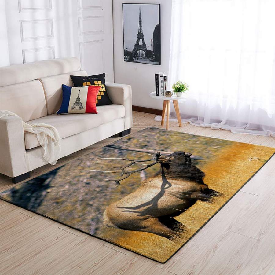 Beautiful Elk hunting rug carpet house decoration – IPH2176