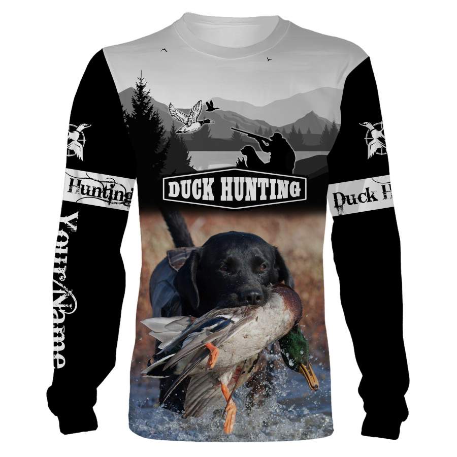 Duck hunting shirts, face shield custom Name 3D All over printing – Personalized hunting gifts – FSD422