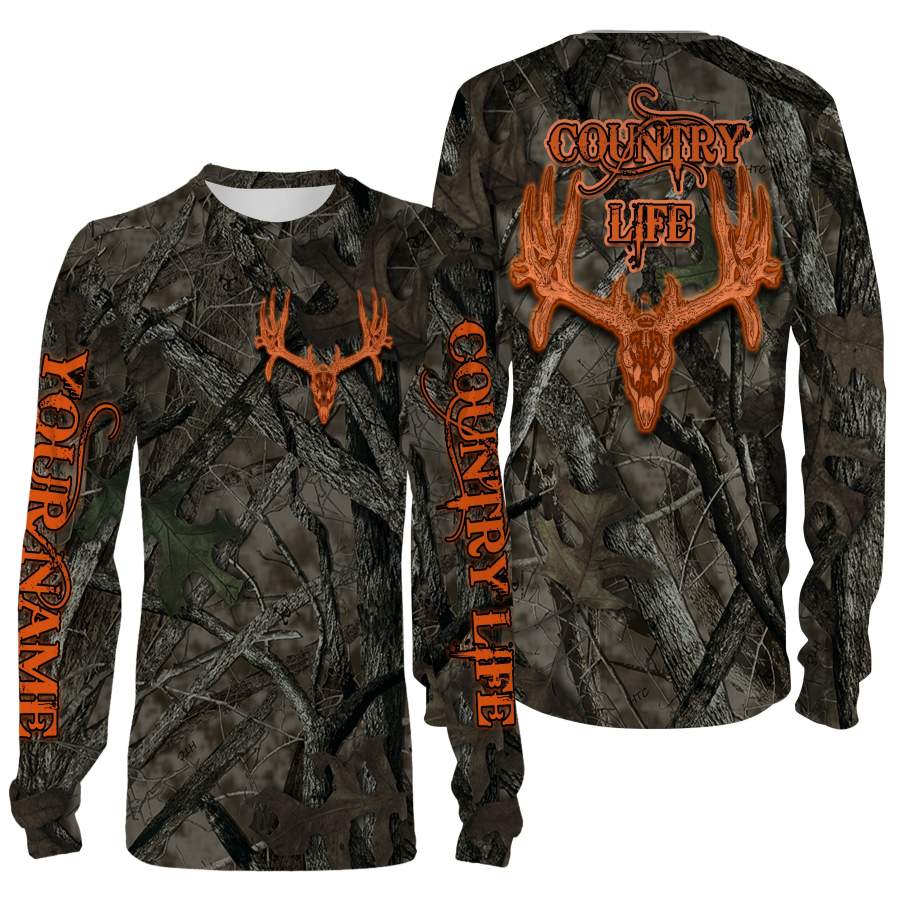 Country Life clothes custom Name 3D All over print Shirts, Face shield – Personalized hunting gifts – FSD405