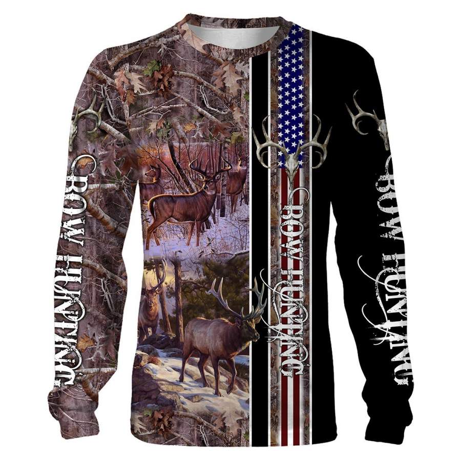 Big-game bow hunting 3D All over print Shirts, Face shield – Personalized hunting gifts – FSD409