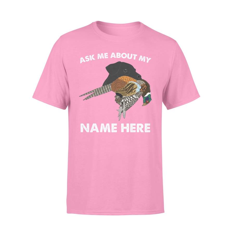 Black Labrador Upland hunting dogs bird dog Custom Name T-shirt – FSD386