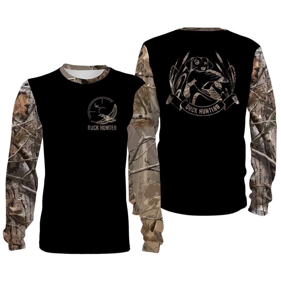 Duck hunting camouflage All over print Shirts, face shield – Waterfowl Shirts for Team, gift for Duck hunters – FSD387